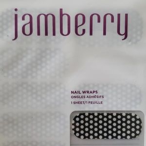 Jamberry Black and White Polka Dot Nail Wraps